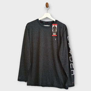 Spyder Shirt Men Medium Gray Rash Guard Swimwear Beach Surf Sand Sun Pullover